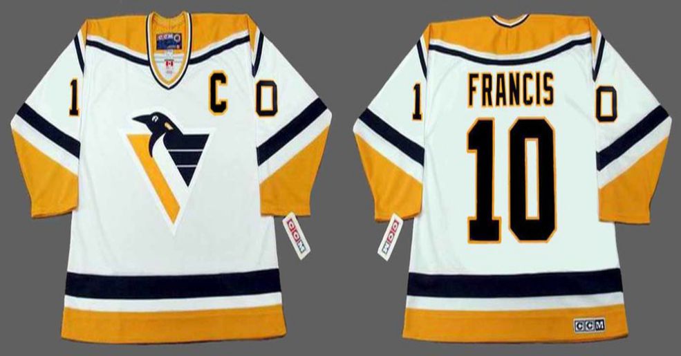 2019 Men Pittsburgh Penguins #10 Francis White CCM NHL jerseys->pittsburgh penguins->NHL Jersey